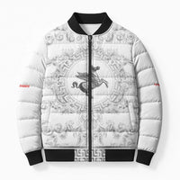 Personalized Italy Tuscany Bomber Puffer Jacket Baroque Motif