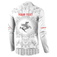 Personalized Italy Tuscany Button Sweatshirt Baroque Motif