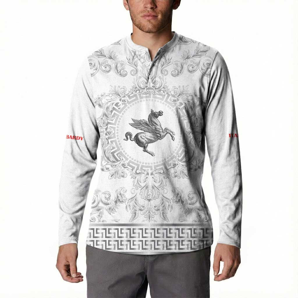 Personalized Italy Tuscany Button Sweatshirt Baroque Motif