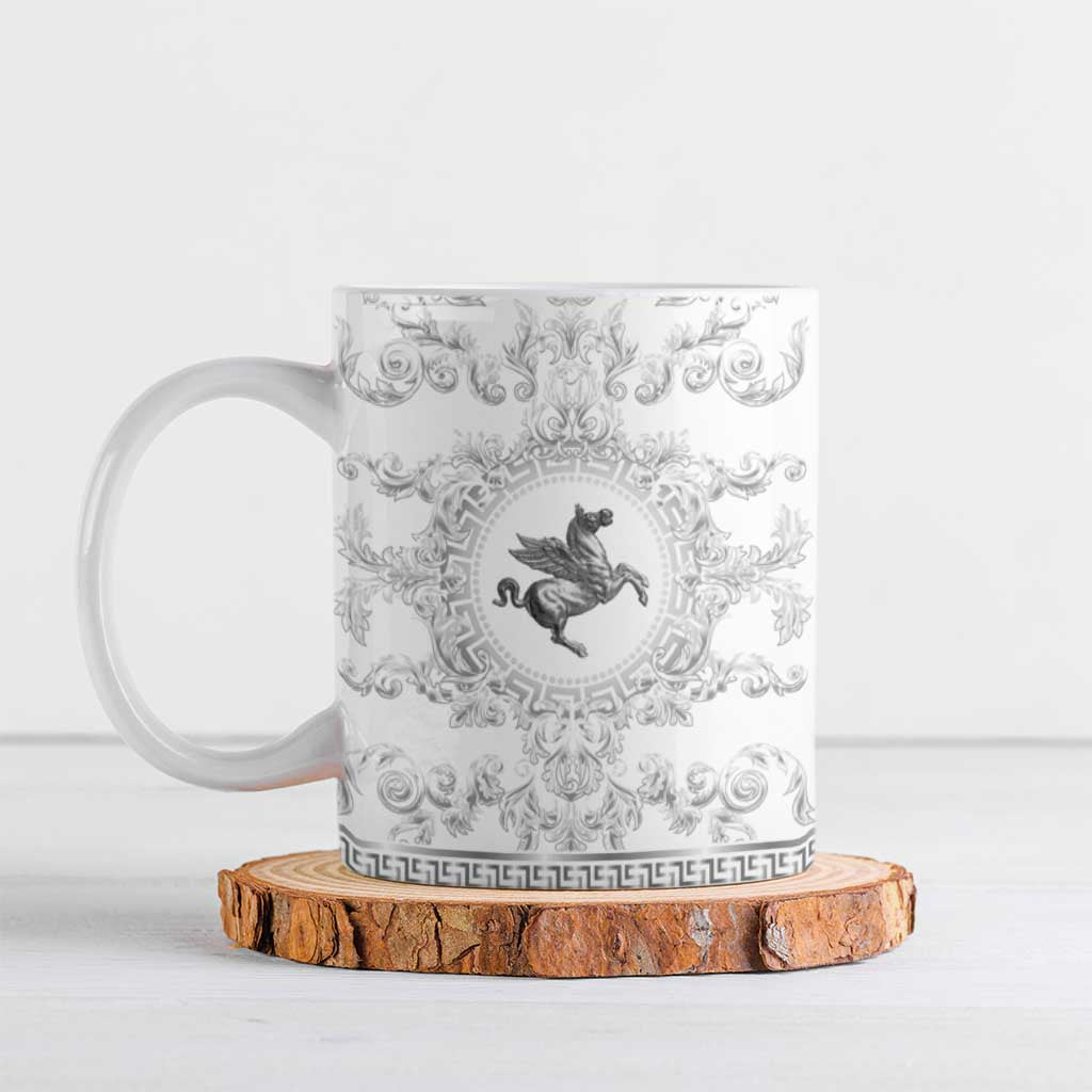 Personalized Italy Tuscany Ceramic Mug Baroque Motif