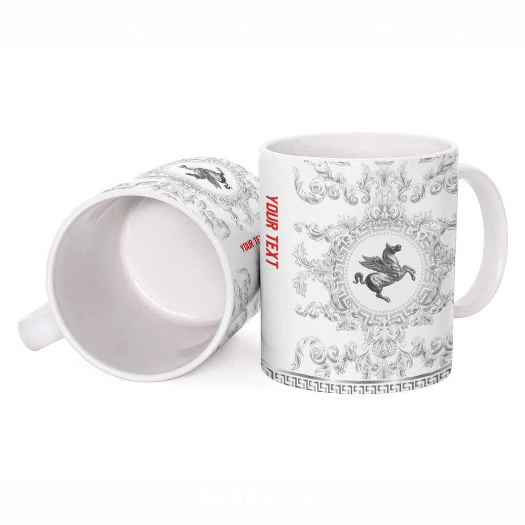 Personalized Italy Tuscany Ceramic Mug Baroque Motif