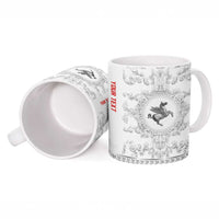 Personalized Italy Tuscany Ceramic Mug Baroque Motif
