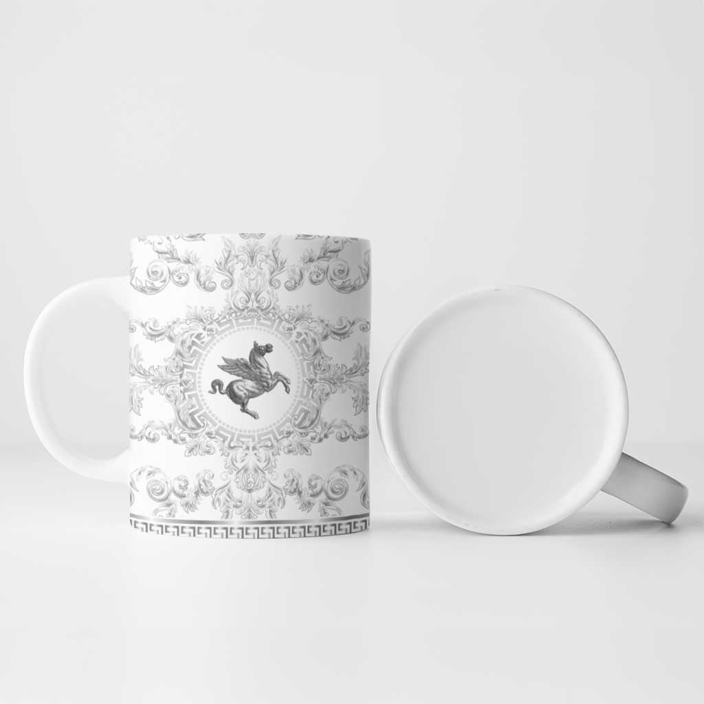Personalized Italy Tuscany Ceramic Mug Baroque Motif