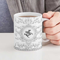 Personalized Italy Tuscany Ceramic Mug Baroque Motif