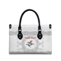 Personalized Italy Tuscany Leather Bag Baroque Motif
