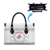 Personalized Italy Tuscany Leather Bag Baroque Motif