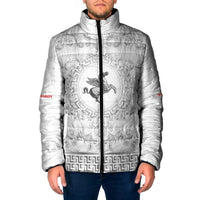 Personalized Italy Tuscany Padded Jacket Baroque Motif