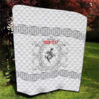 Personalized Italy Tuscany Quilt Baroque Motif