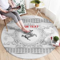Personalized Italy Tuscany Round Carpet Baroque Motif