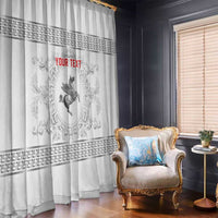 Personalized Italy Tuscany Window Curtain Baroque Motif