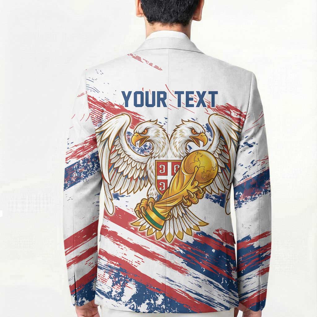 Serbia Take Me To America Personalized Blazer Strong Eagle Pride