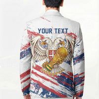 Serbia Take Me To America Personalized Blazer Strong Eagle Pride