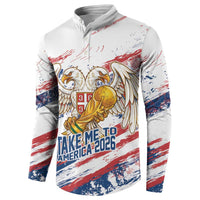 Serbia Take Me To America Personalized Button Sweatshirt Strong Eagle Pride
