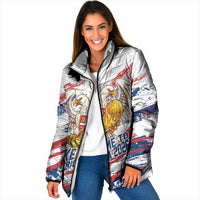 Serbia Take Me To America Personalized Padded Jacket Strong Eagle Pride