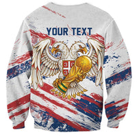 Serbia Take Me To America Personalized Sweatshirt Strong Eagle Pride