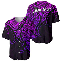 Purple and black tribal baseball jersey set, V-neck front and back with 'your text'