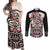 Personalized Canada Indigenous Haida Art Couples Matching Off Shoulder Maxi Dress and Long Sleeve Button Shirt LT9 - Wonder Print Shop