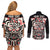 Personalized Canada Indigenous Haida Art Couples Matching Off Shoulder Short Dress and Long Sleeve Button Shirt LT9 - Wonder Print Shop