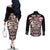 Personalized Canada Indigenous Haida Art Couples Matching Off The Shoulder Long Sleeve Dress and Long Sleeve Button Shirt