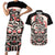 Personalized Canada Indigenous Haida Art Couples Matching Short Sleeve Bodycon Dress and Hawaiian Shirt LT9 - Wonder Print Shop