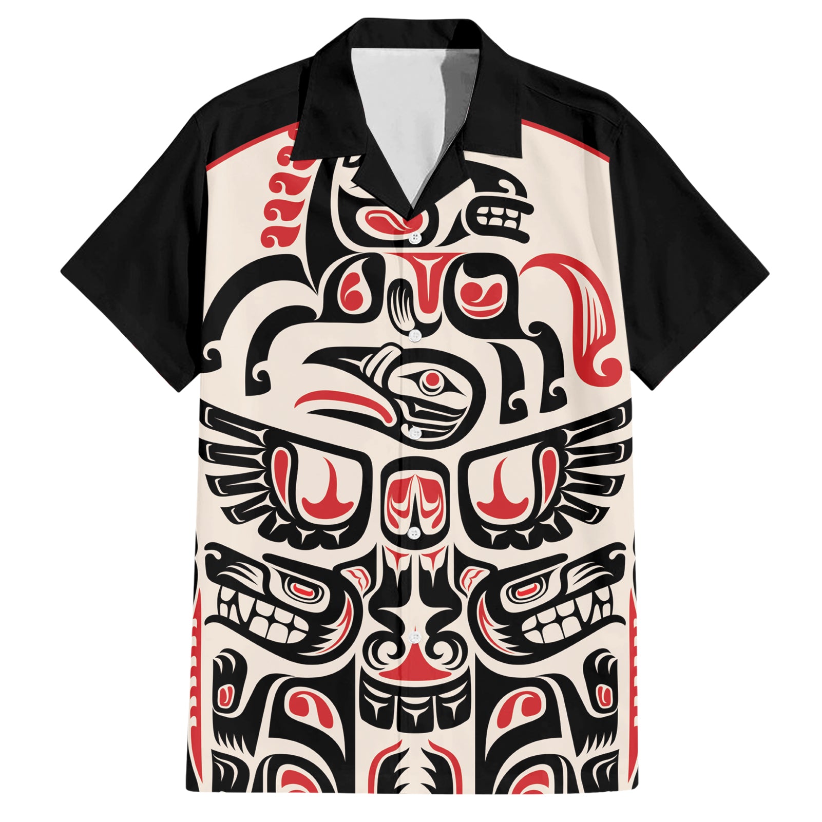 Personalized Canada Indigenous Haida Art Hawaiian Shirt - Wonder Print Shop