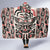 Personalized Canada Indigenous Haida Art Hooded Blanket