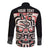 Personalized Canada Indigenous Haida Art Long Sleeve Button Shirt - Wonder Print Shop