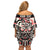 Personalized Canada Indigenous Haida Art Off Shoulder Short Dress - Wonder Print Shop