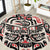 Personalized Canada Indigenous Haida Art Round Carpet