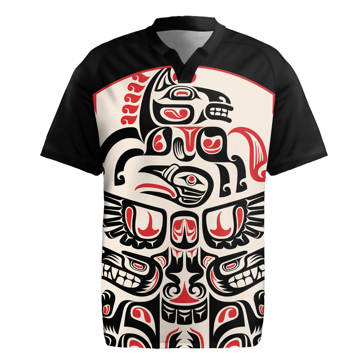 Personalized Canada Indigenous Haida Art Rugby Jersey