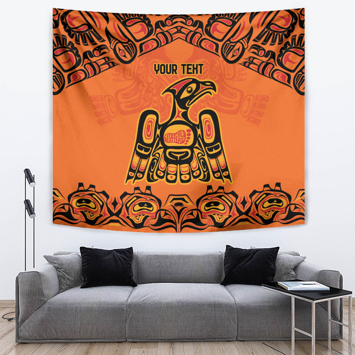 Personalized Every Child Matter Tapestry Canadian Native Indigenous Haida