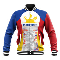 Philippines Flag Day Baseball Jacket Filipino Feather Pattern