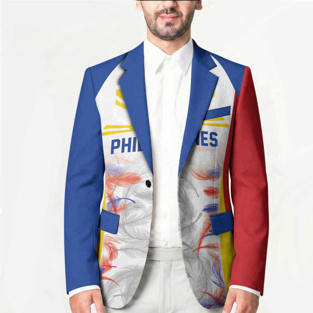 Philippines Flag Day Blazer Filipino Feather Pattern