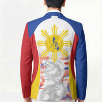 Philippines Flag Day Blazer Filipino Feather Pattern