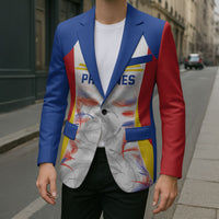 Philippines Flag Day Blazer Filipino Feather Pattern