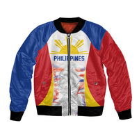 Philippines Flag Day Bomber Jacket Filipino Feather Pattern