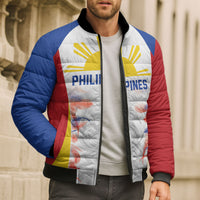 Philippines Flag Day Bomber Puffer Jacket Filipino Feather Pattern