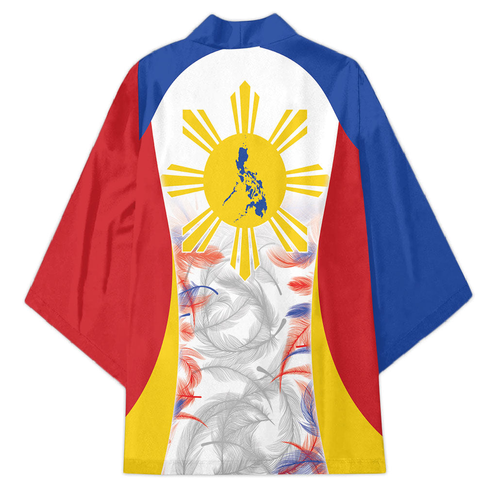 Philippines Flag Day Kimono Filipino Feather Pattern