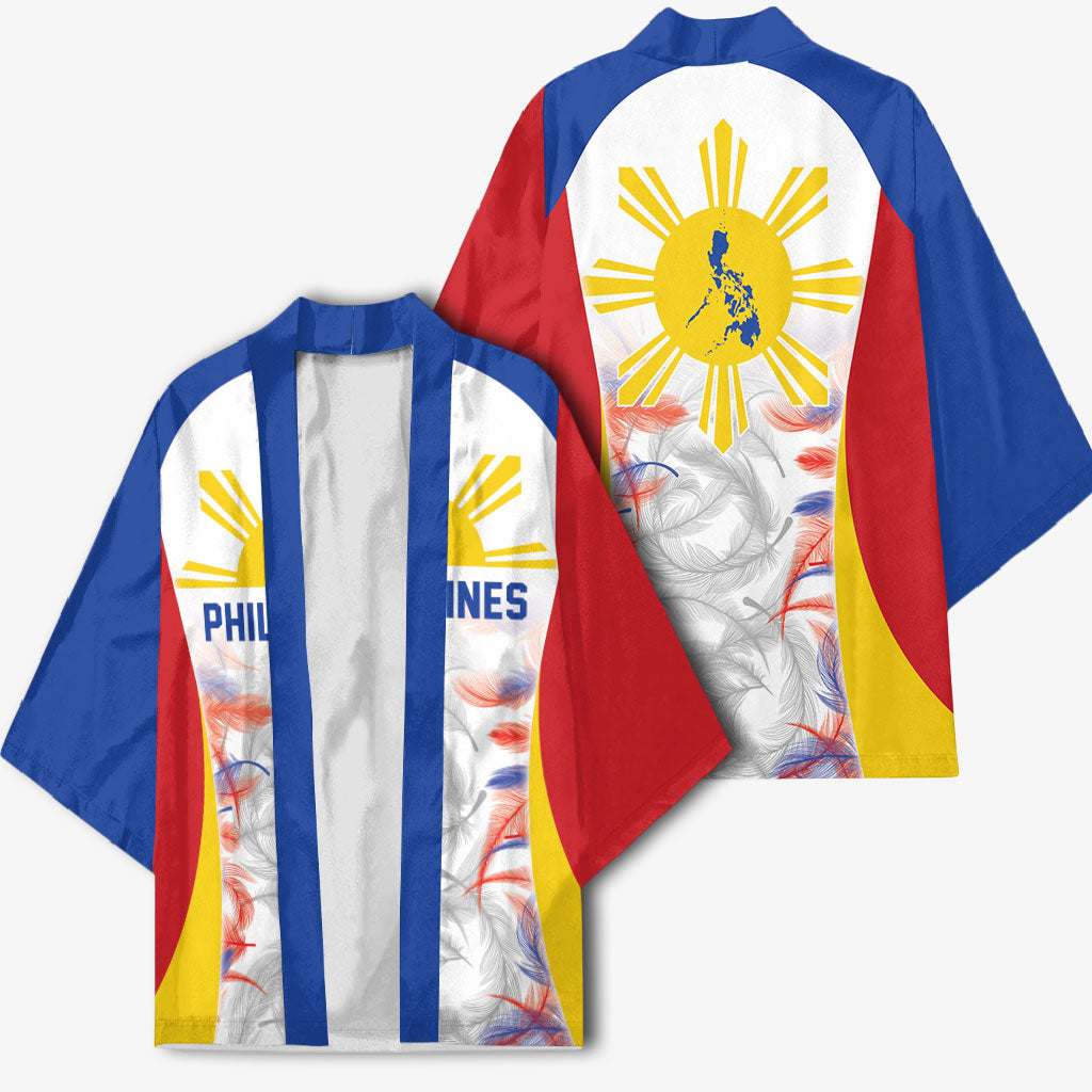 Philippines Flag Day Kimono Filipino Feather Pattern