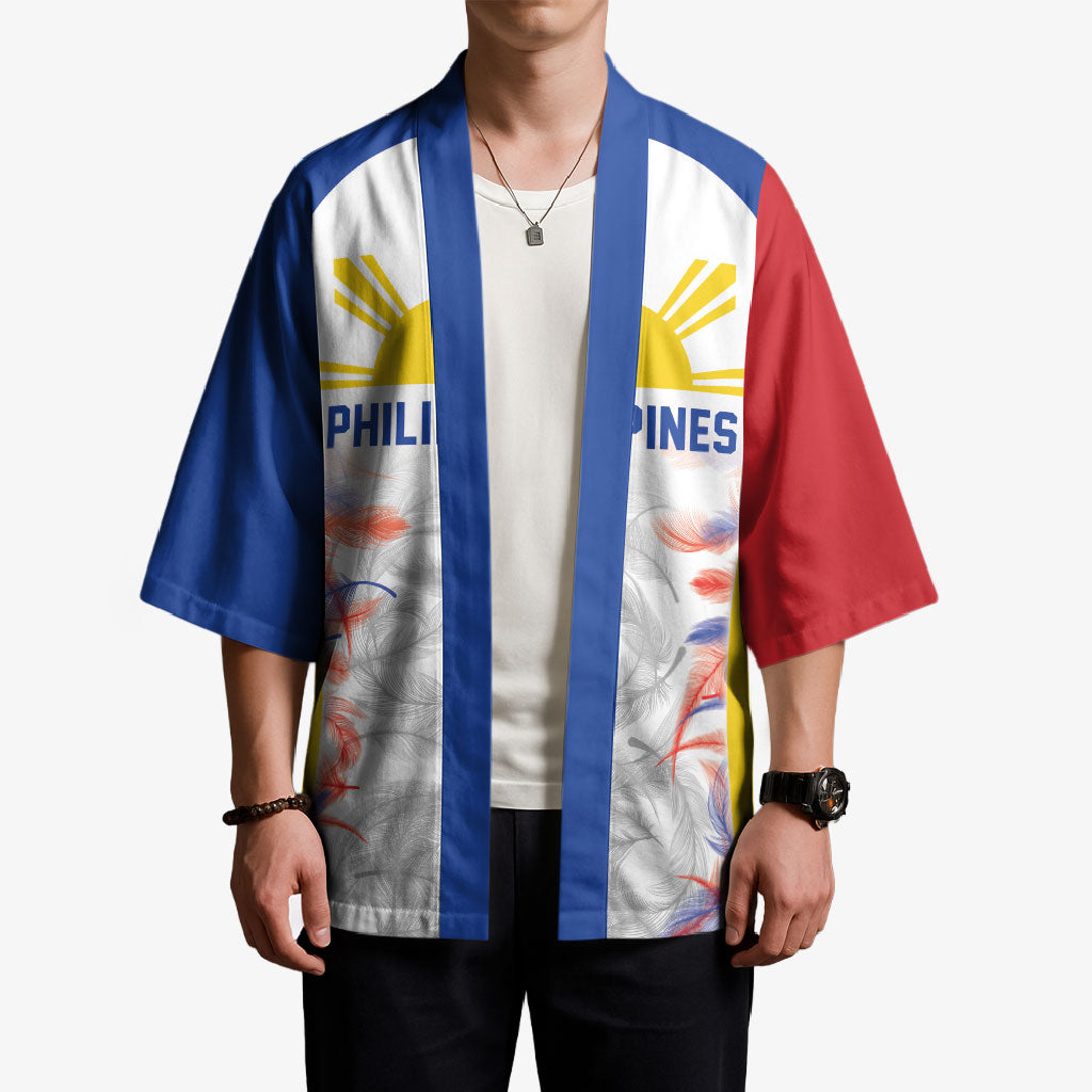 Philippines Flag Day Kimono Filipino Feather Pattern