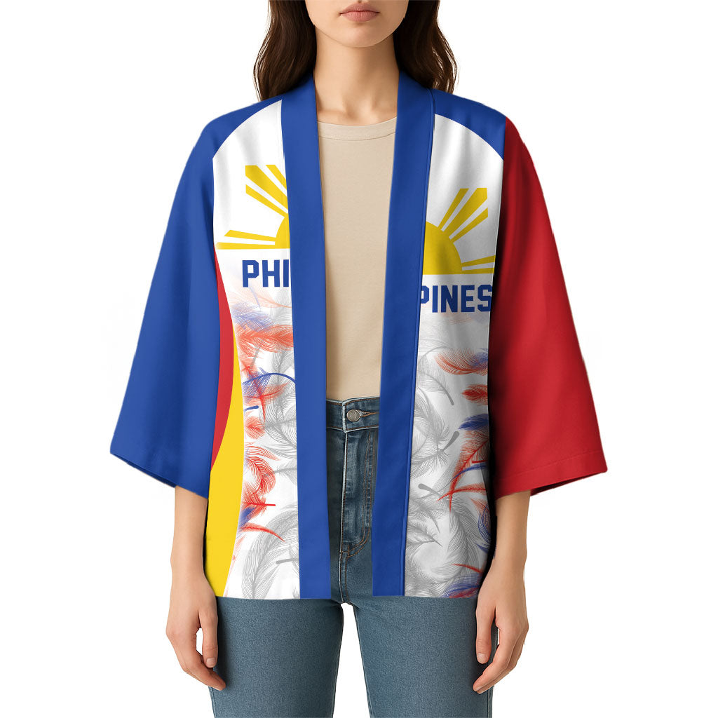 Philippines Flag Day Kimono Filipino Feather Pattern