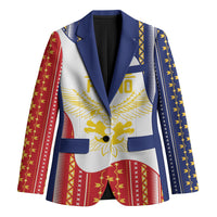 Philippines Flag Day Blazer Filipino Traditional Igorot Tribal Pattern