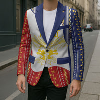 Philippines Flag Day Blazer Filipino Traditional Igorot Tribal Pattern