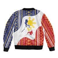 Philippines Flag Day Bomber Jacket Filipino Traditional Igorot Tribal Pattern