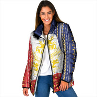 Philippines Flag Day Padded Jacket Filipino Traditional Igorot Tribal Pattern