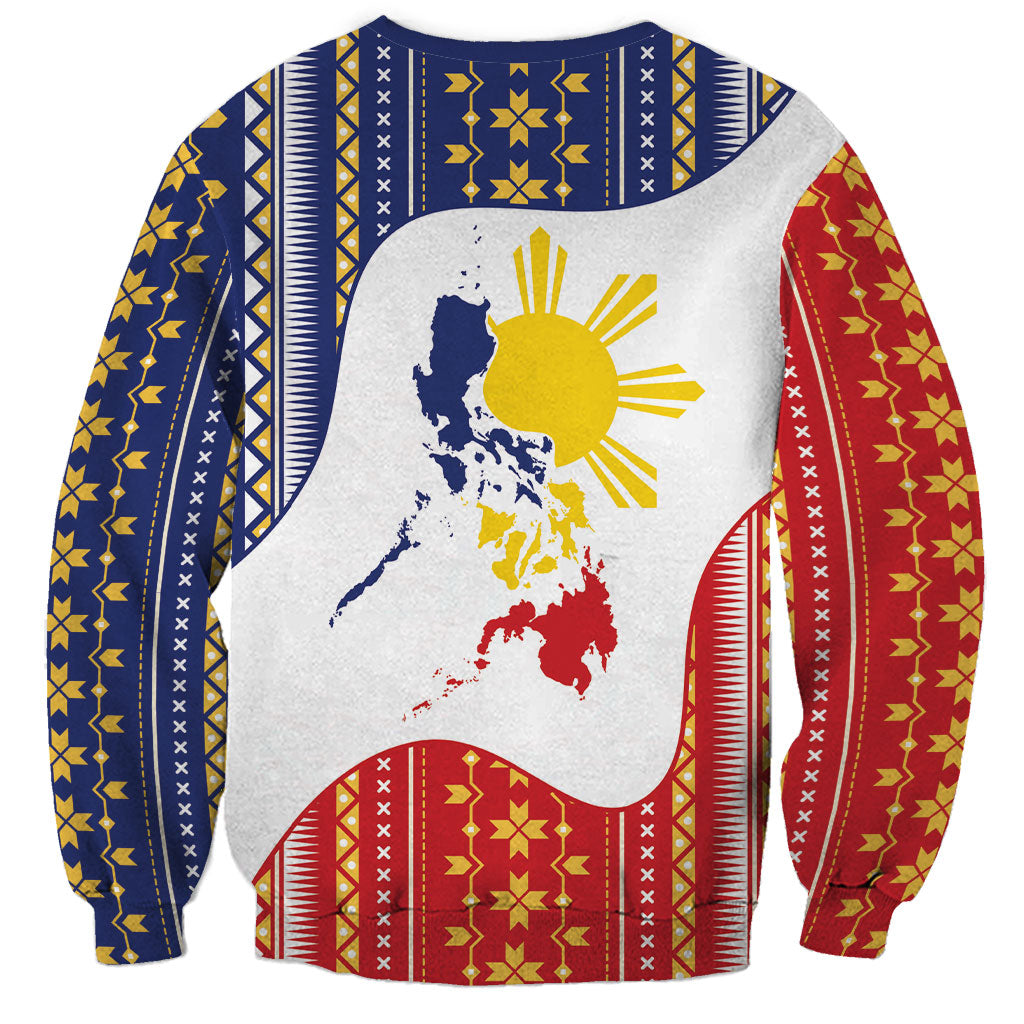 Philippines Flag Day Sweatshirt Filipino Traditional Igorot Tribal Pattern