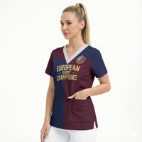 France European Rugby Final Scrub Top