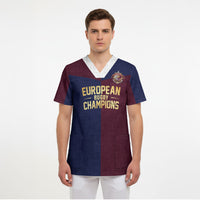 France European Rugby Final Scrub Top