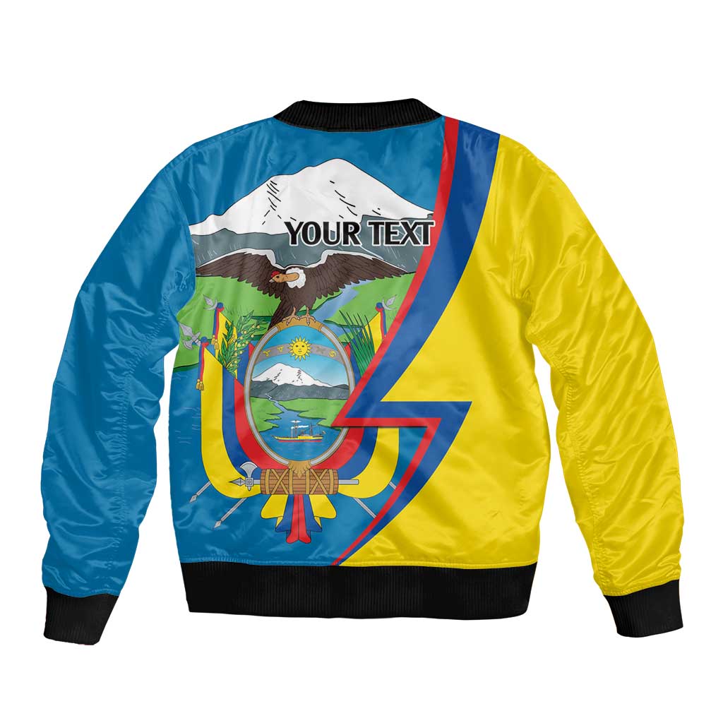 Ecuador Independence Day Personalized Bomber Jacket Pro Deo Patria et Libertate - Wonder Print Shop