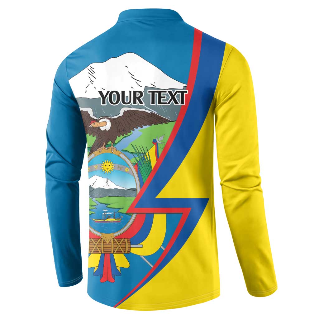 Ecuador Independence Day Personalized Button Sweatshirt Pro Deo Patria et Libertate - Wonder Print Shop